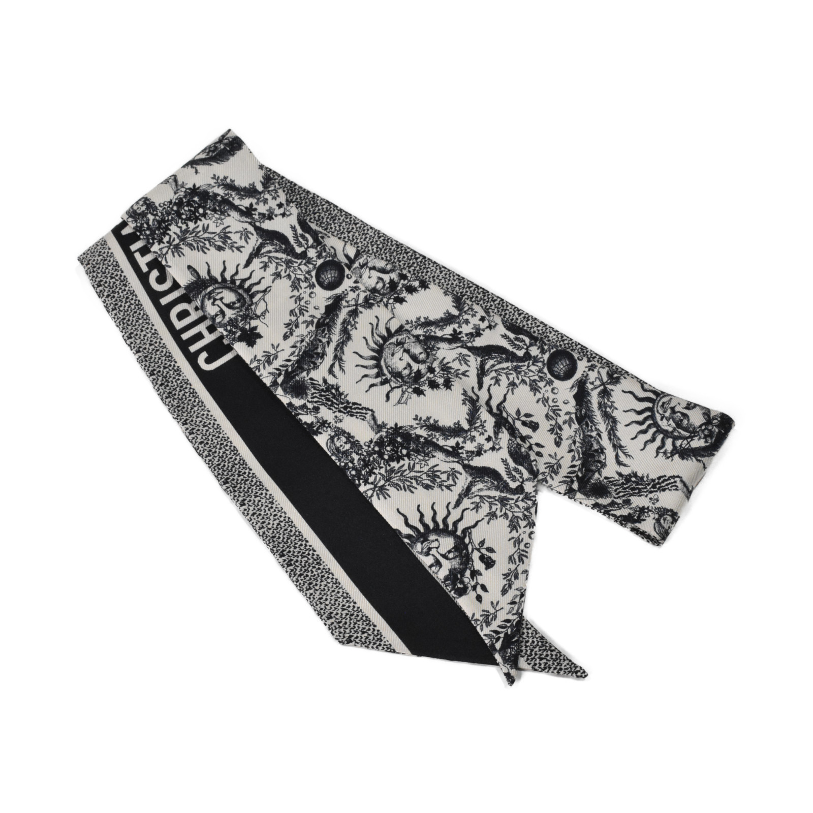 Dior Mitzah Scarf Silk Navy Blue